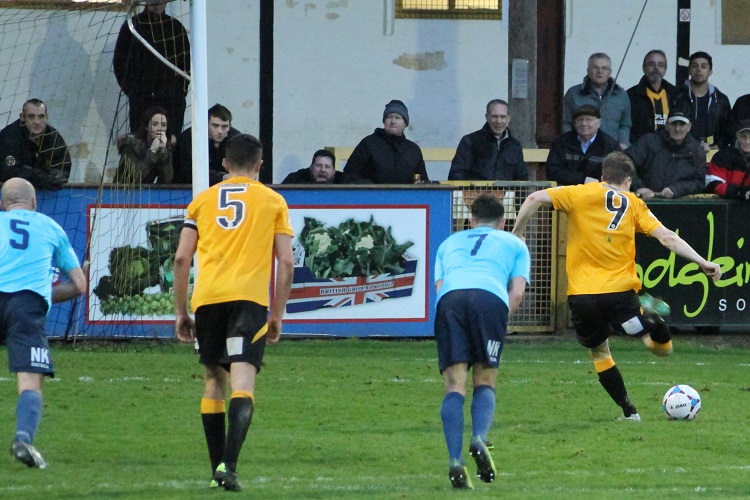 Dayle Southwell slots home at the second attempt