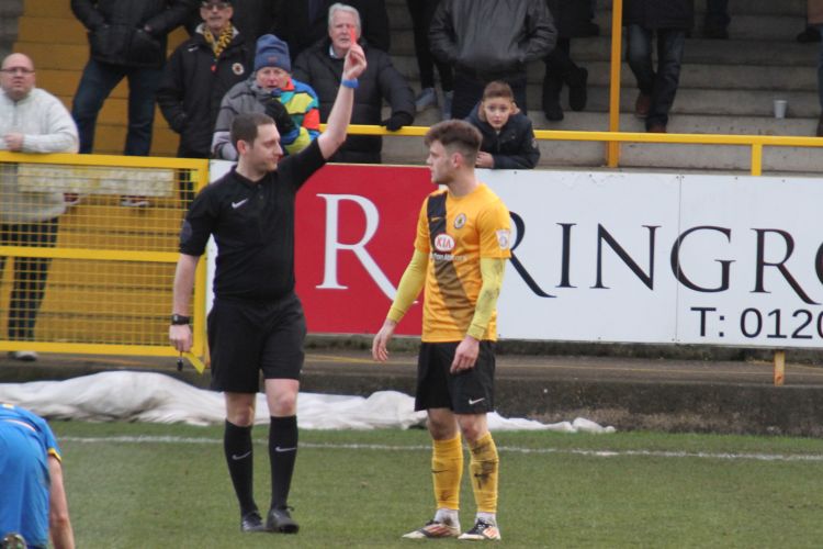 Reece Thompson red card
