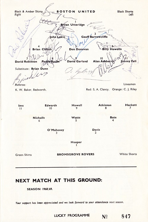 Programme Page 3 - 1967/8