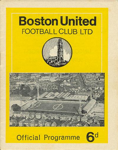 Programme Page 1 - 1970/1