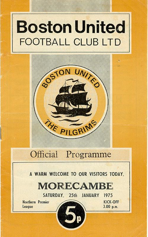 Programme Page 1 - 1974/5