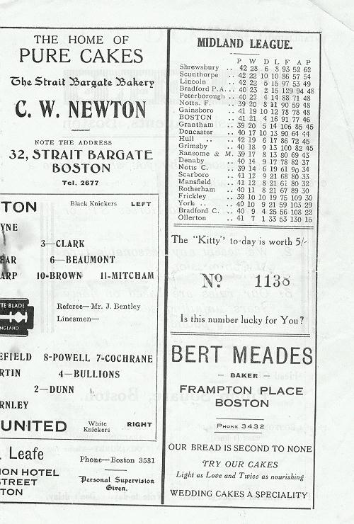 Programme Page 5 - 1947/8